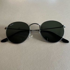 Ray-Ban Icons 50mm Round Metal Sunglasses